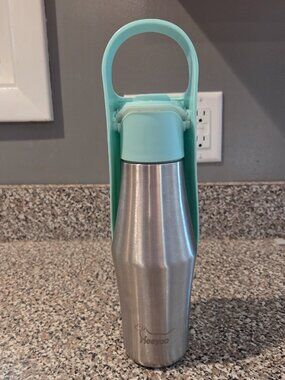 Heeyoo Dog Water Bottle Portable Stainless Steel Foldable Water Dispenser 27 oz